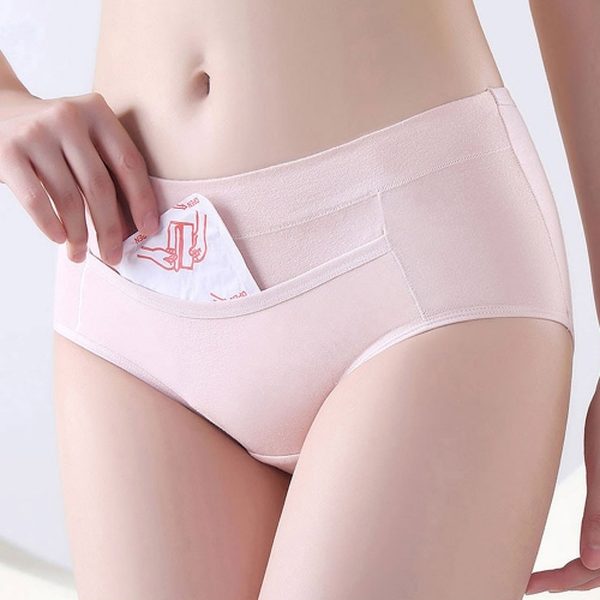 LW 핫팩 포켓 생리 위생 팬티 초경선물 안심 흡수 샘방지 여자속옷 주머니팬티 배를 따뜻하게 (핫팩별도구매)